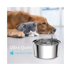Hareket Sensörlü 3.2 L Paslanmaz Çelik Kedi Köpek Için Otomatik Su Pınarı Su Çeşmesi Su Sebili