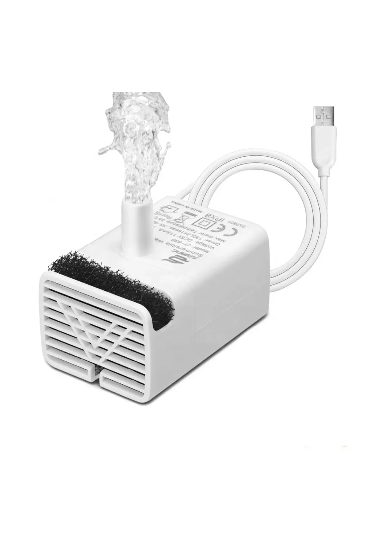 jy-830 Kedi ve Köpek Su Pınarı için Led Işıklı Su Pompası - Sadece Pompa