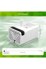 jy-830 Kedi ve Köpek Su Pınarı için Led Işıklı Su Pompası - Sadece Pompa